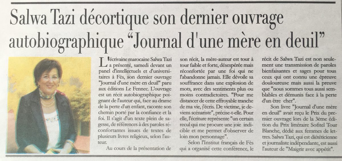 L'Économiste — Journal d'une mère en deuil